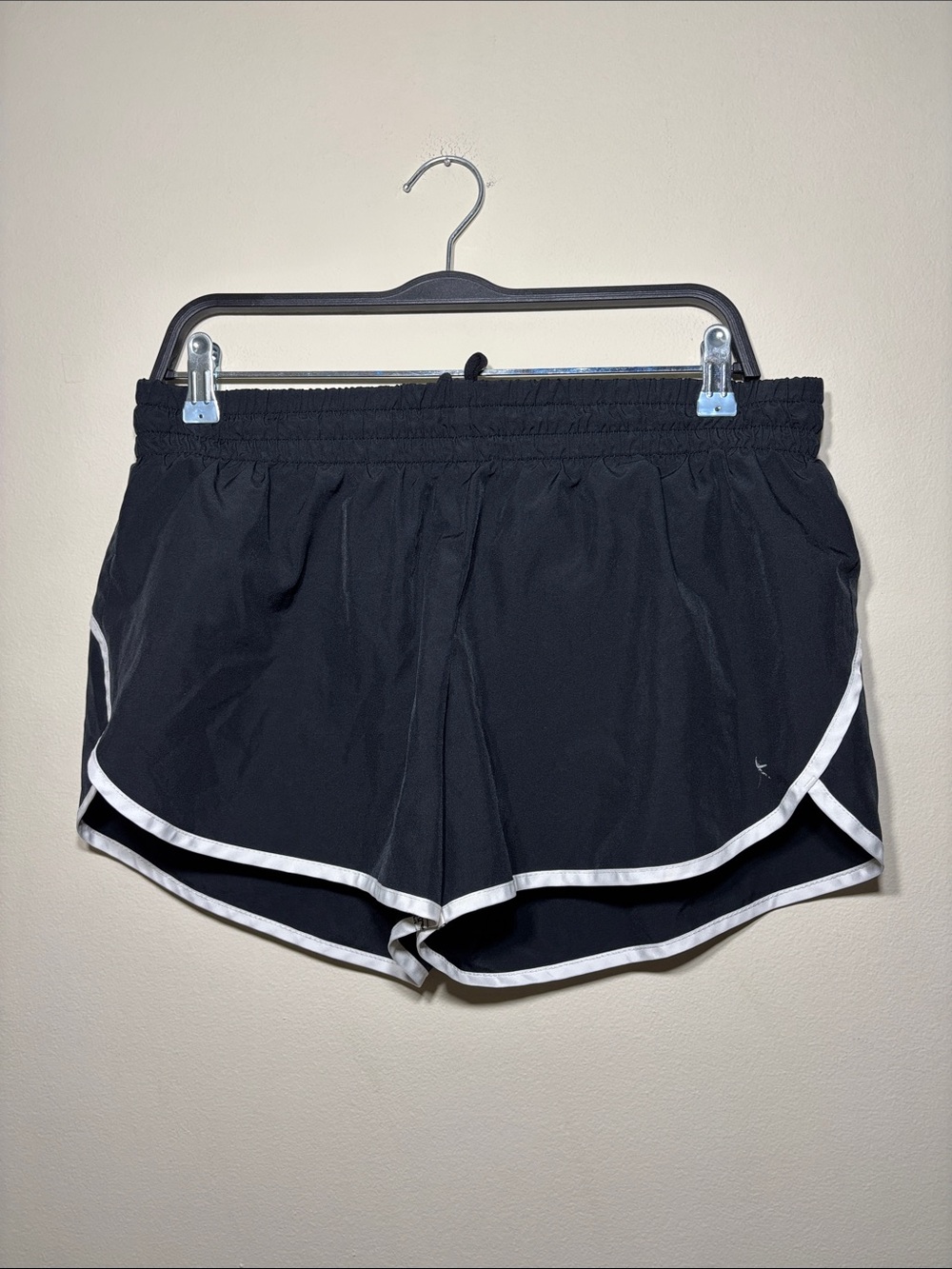 Danskin Black Athletic Shorts with White Trim